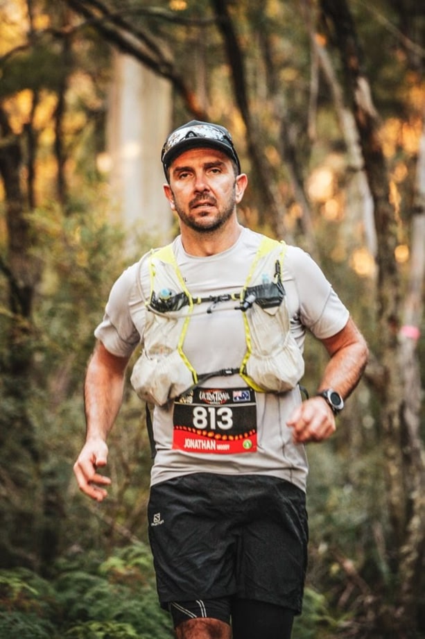 Jonathan Moody Finishing the Ultra-Trail in the Blue Mountains